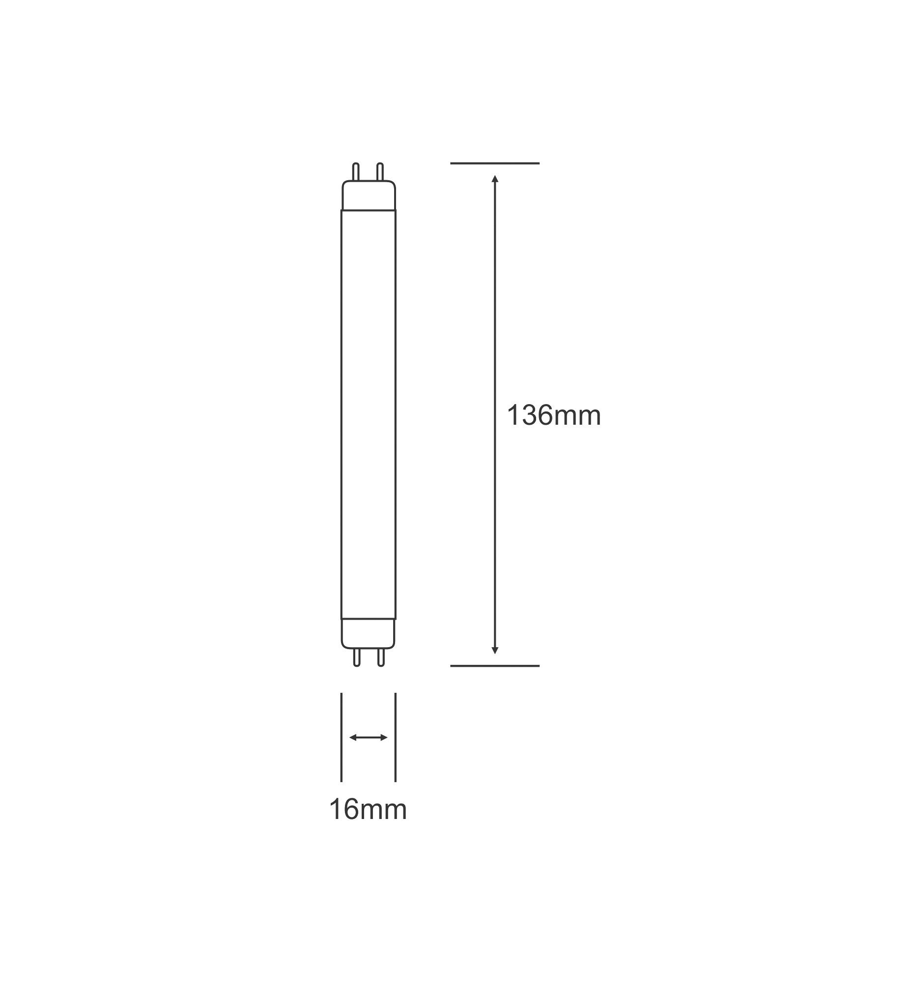 338010004  2700K 4W Fluorescent Tube 2700K